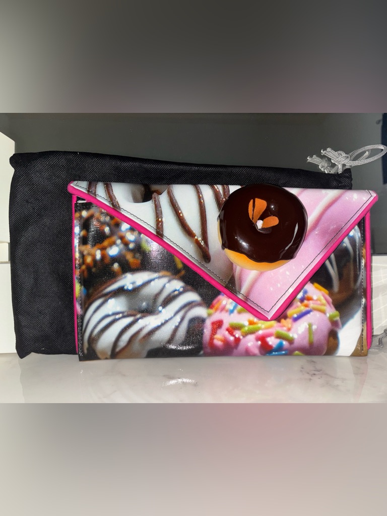 Stetson Multicolor Sprinkles Donut Print Clutch